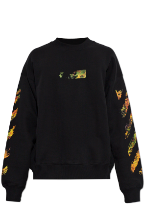 Sweatshirt with a multicolored printed logo
