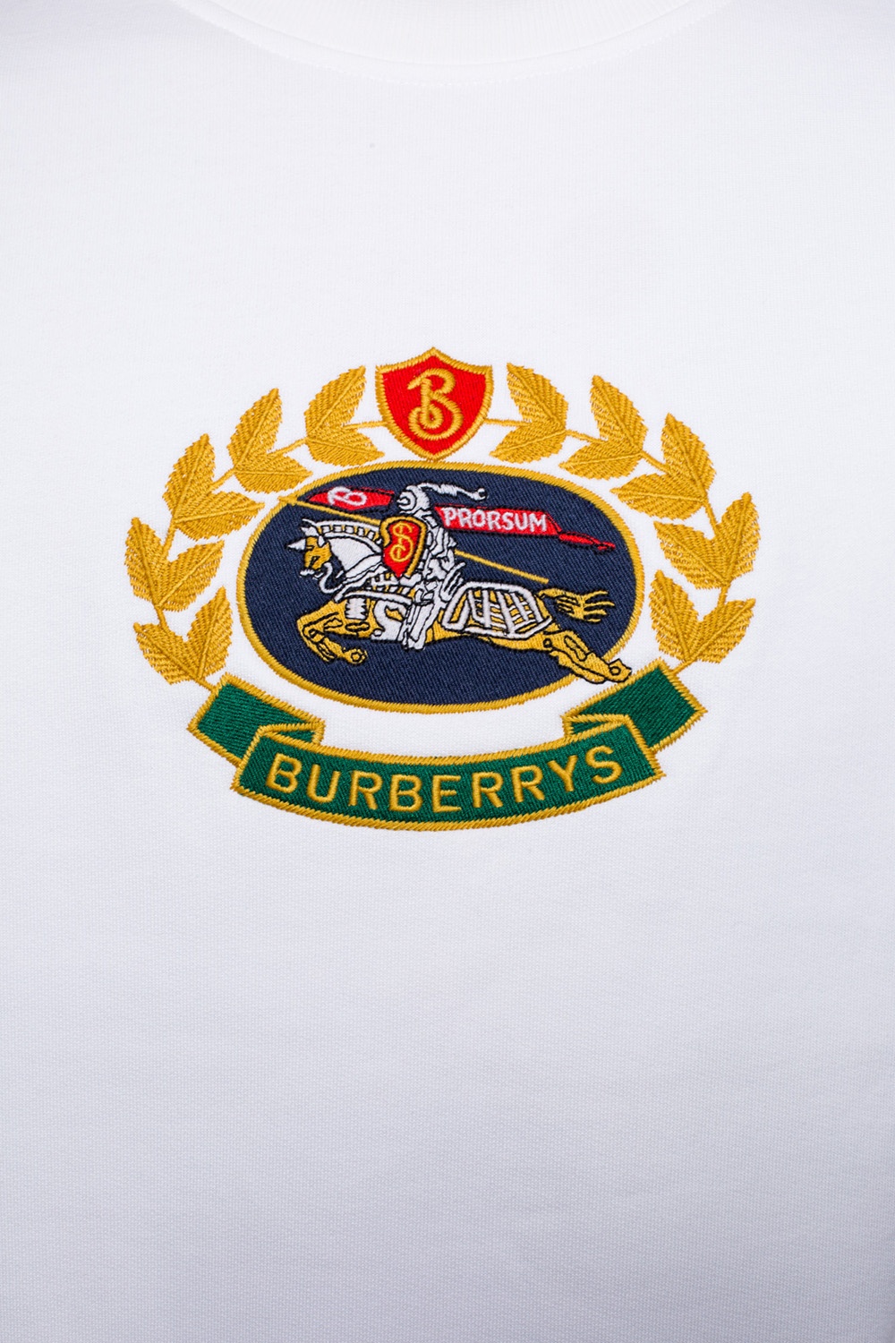 White Logo-embroidered sweatshirt Burberry - Vitkac Italy