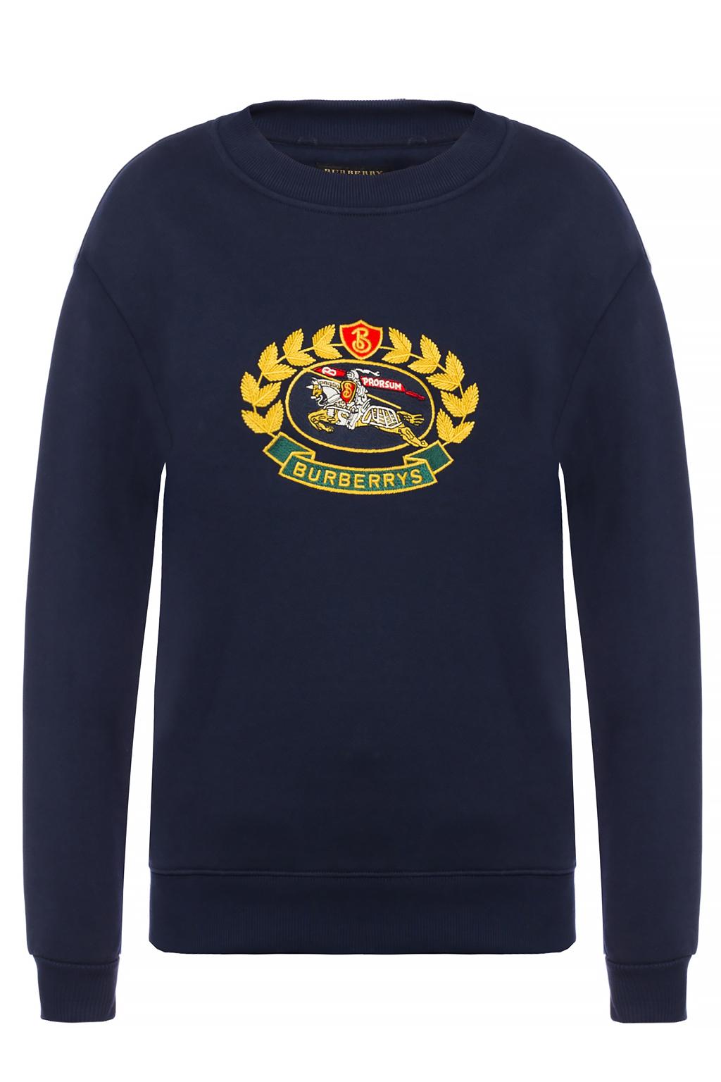 burberry embroidered sweatshirt