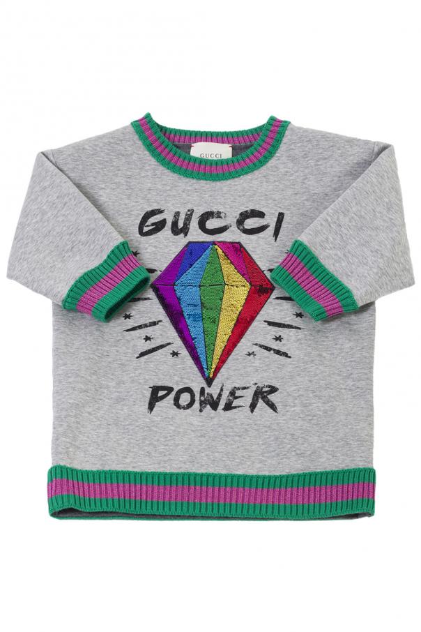 Gucci embellished-logo sweatshirt