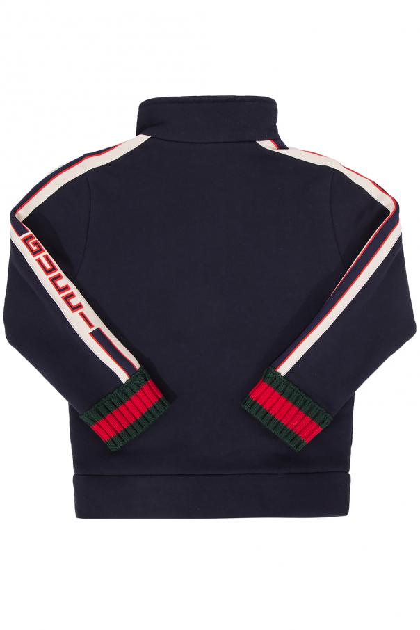 Gucci Kids Gucci Kids Kapuzenjacke mit Webstreifen