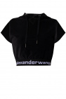 Abercrombie & Fitch Graues T-Shirt mit V-Ausschnitt und markentypischem Logo