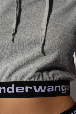 T by Alexander Wang Cropped hoodie