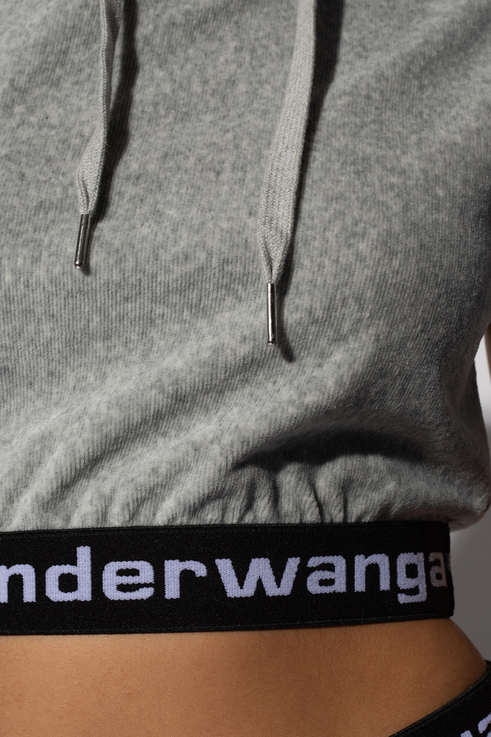 T by Alexander Wang Cropped hoodie