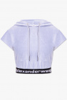 T by Alexander Wang Cropped twill hoodie