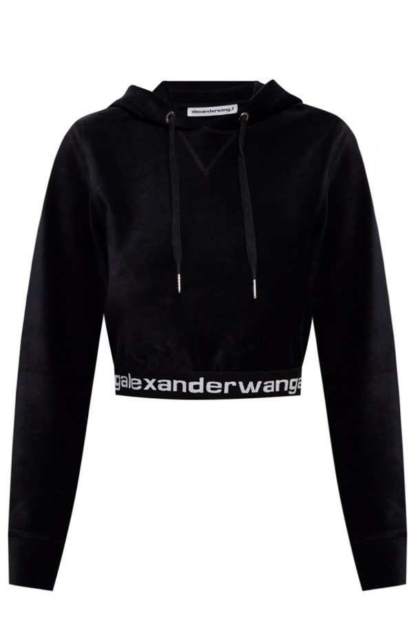 T by Alexander Wang Cropped Trip hoodie