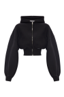 T by Alexander Wang Cropped hoodie with logo