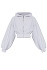 T by Alexander Wang Cropped hoodie with logo