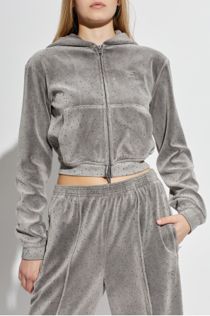 Alexander Wang Sweatshirt with shimmering crystals
