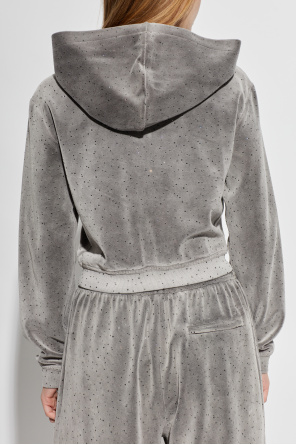 Alexander Wang Sweatshirt with shimmering crystals