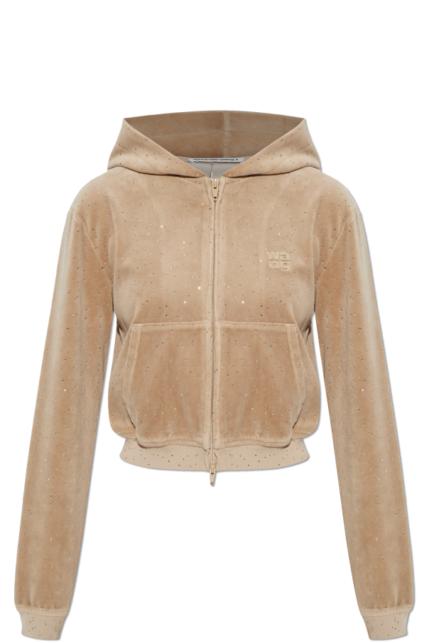 Sweatshirt with shimmering crystals od Alexander Wang