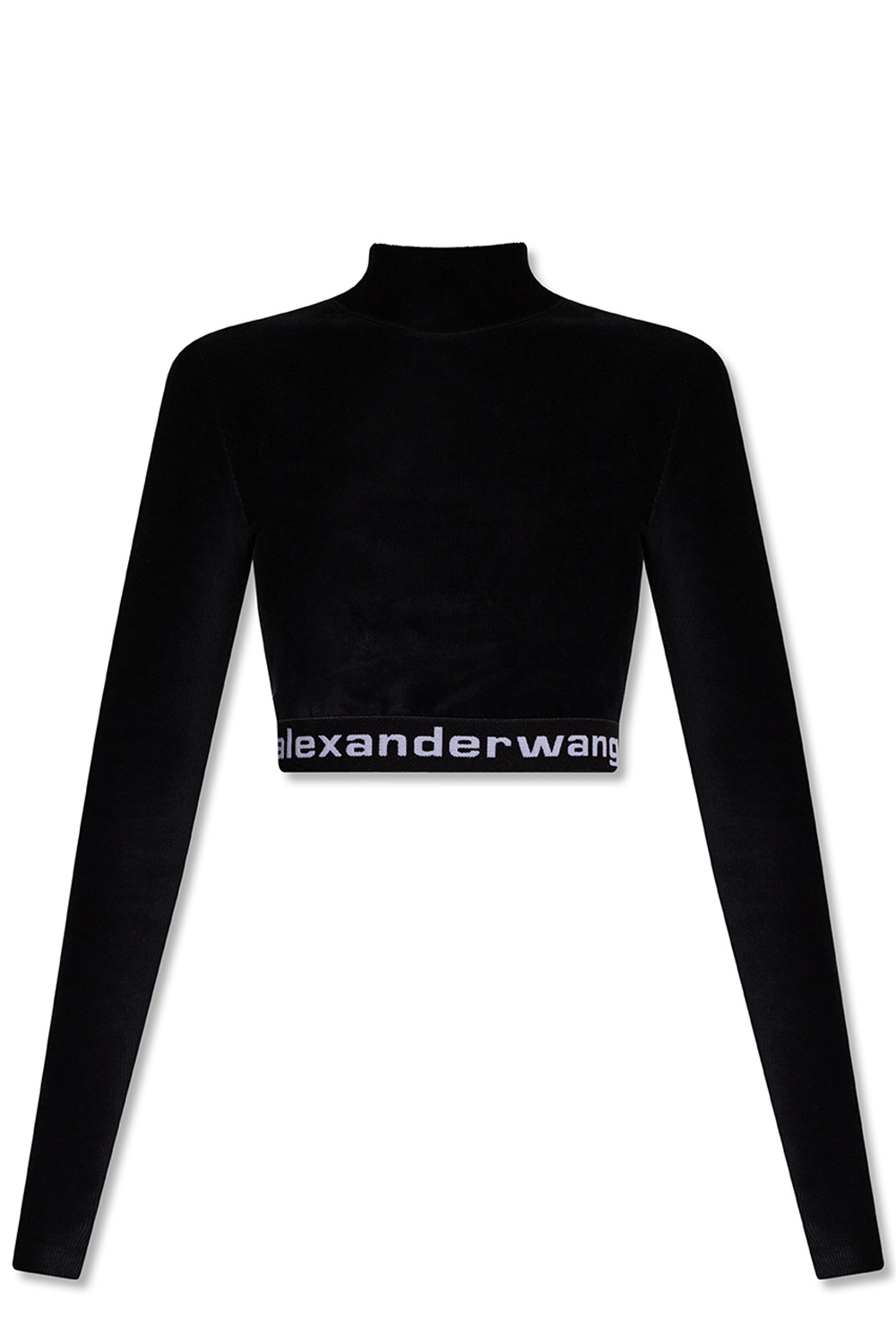 Black Cropped top with logo Alexander Wang - Vitkac Canada