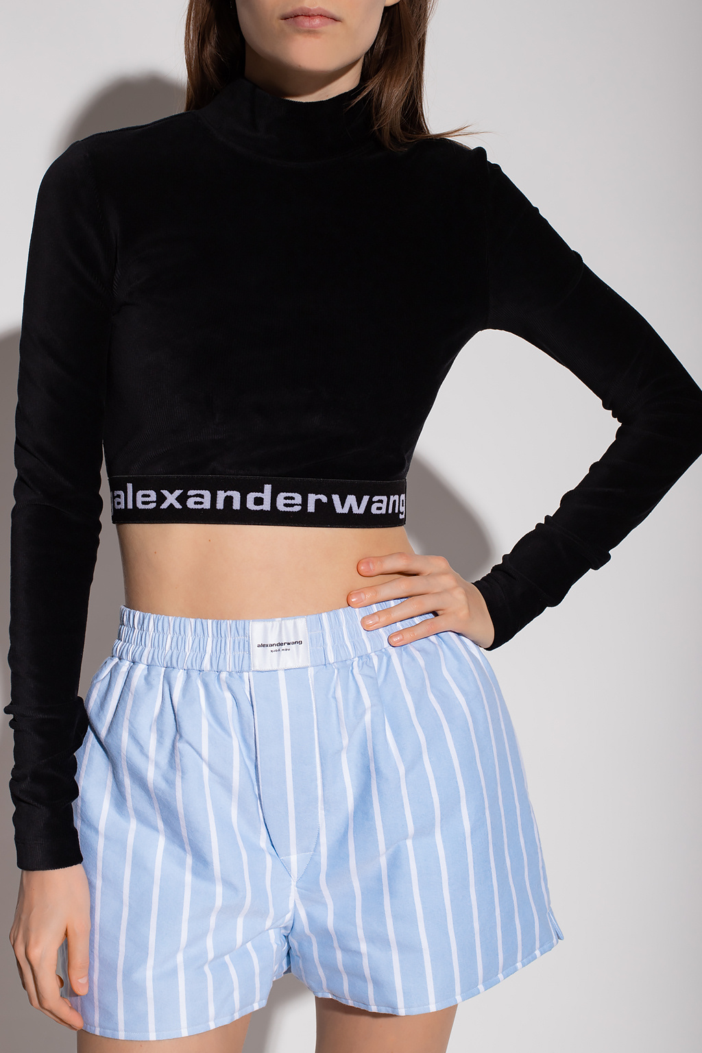 T by Alexander Wang Velour top