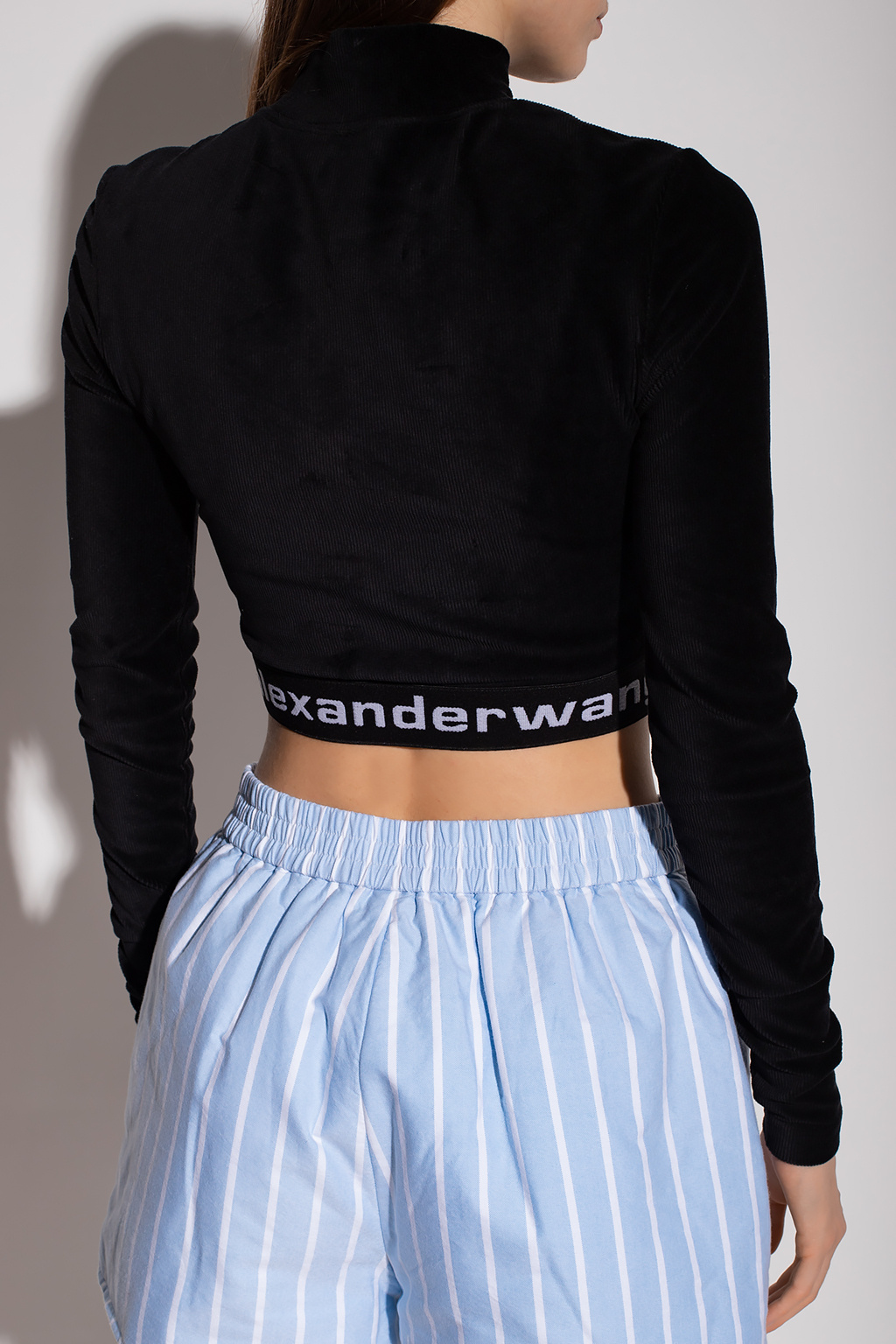 T by Alexander Wang Velour top