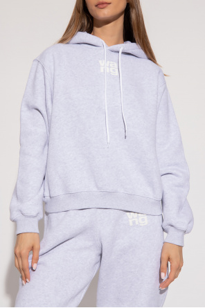 T by Alexander Wang Relaxed-fitting longline hoodie