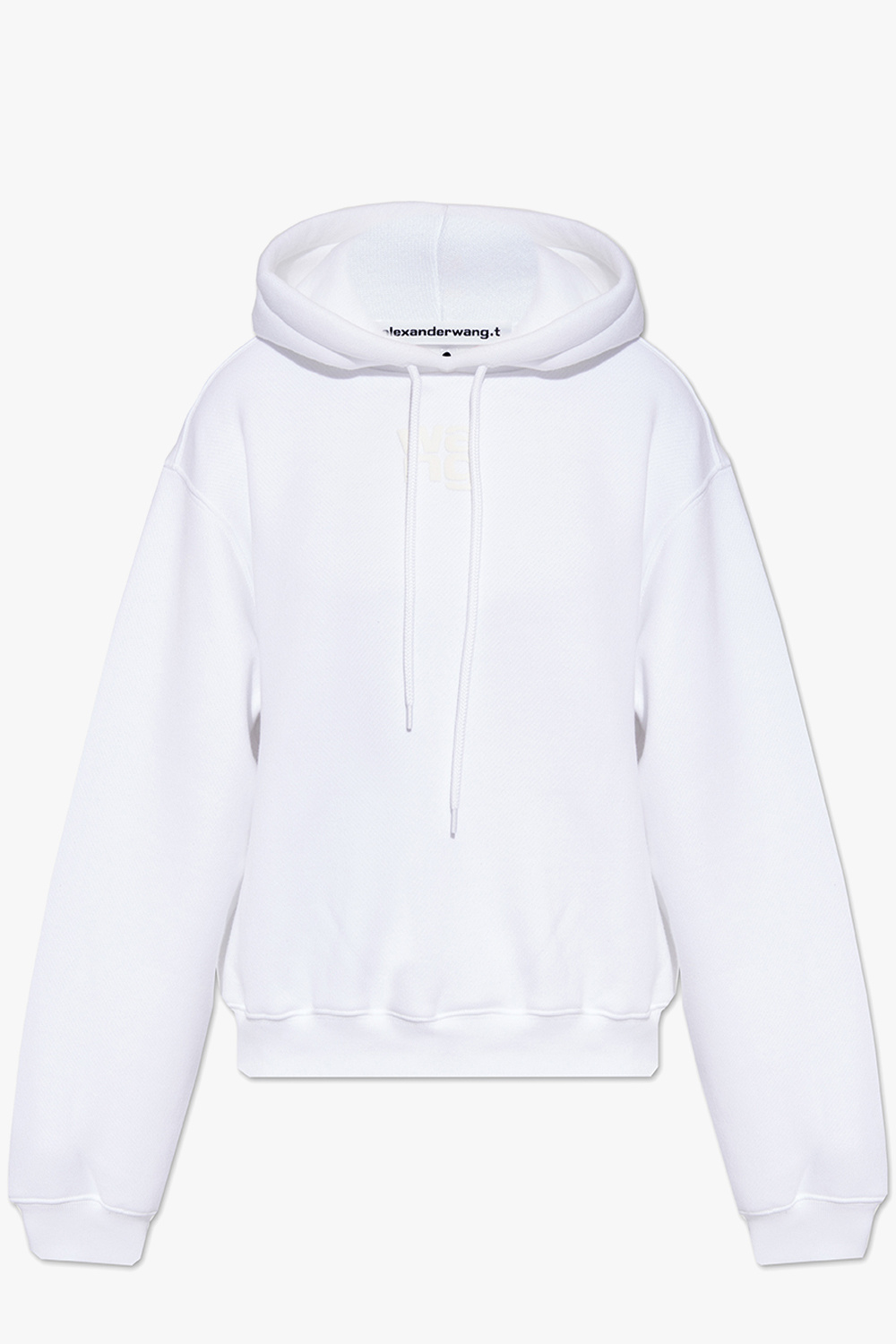 T by Alexander Wang Relaxed-fitting pleated hoodie