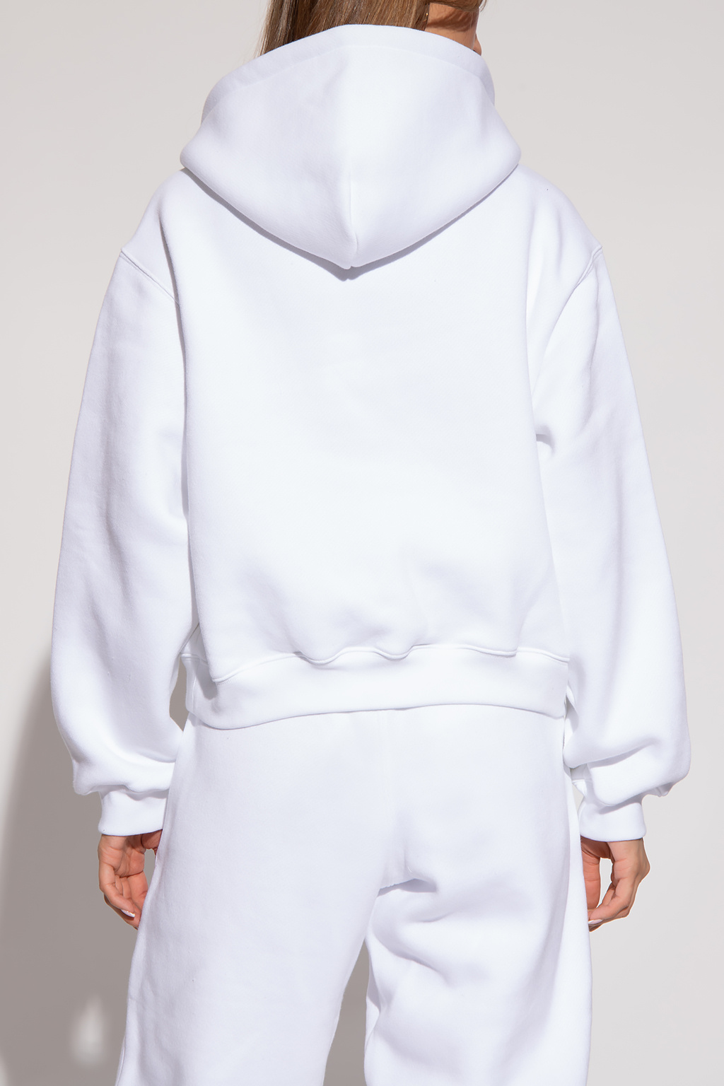 T by Alexander Wang Relaxed-fitting pleated hoodie