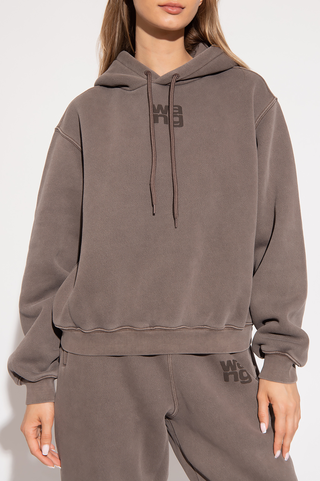 T by Alexander Wang Relaxed-fitting with hoodie