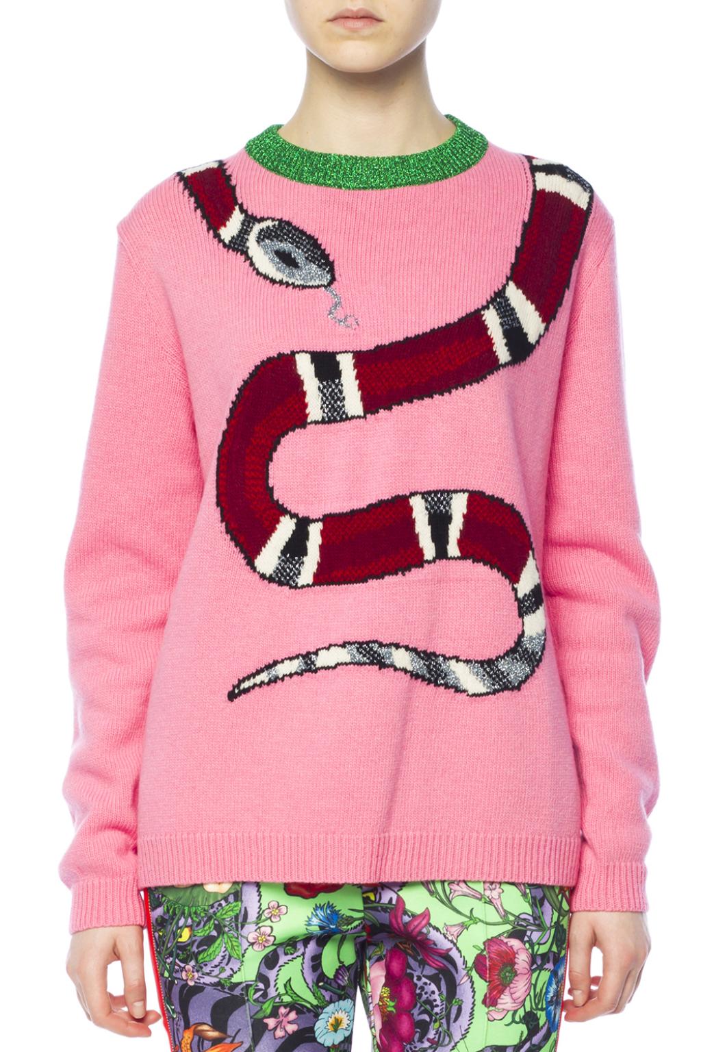gucci snake sweater