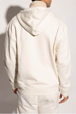 Heritage Vit t-shirt med logga framtill Stone Island badge zipped sweatshirt