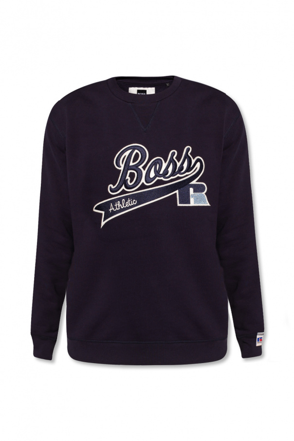 Casual Jacket In Bordeaux Polyamide Sweatshirt with logo patch