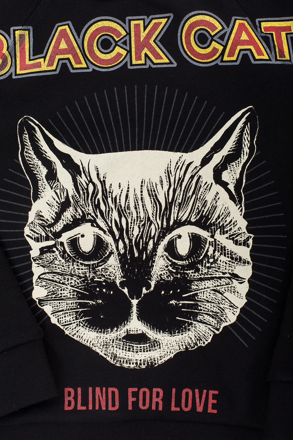 black cat blind for love sweatshirt