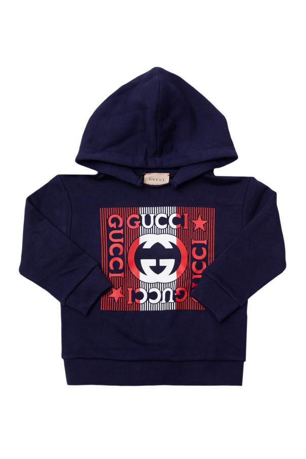 gucci Hand Kids Logo hoodie