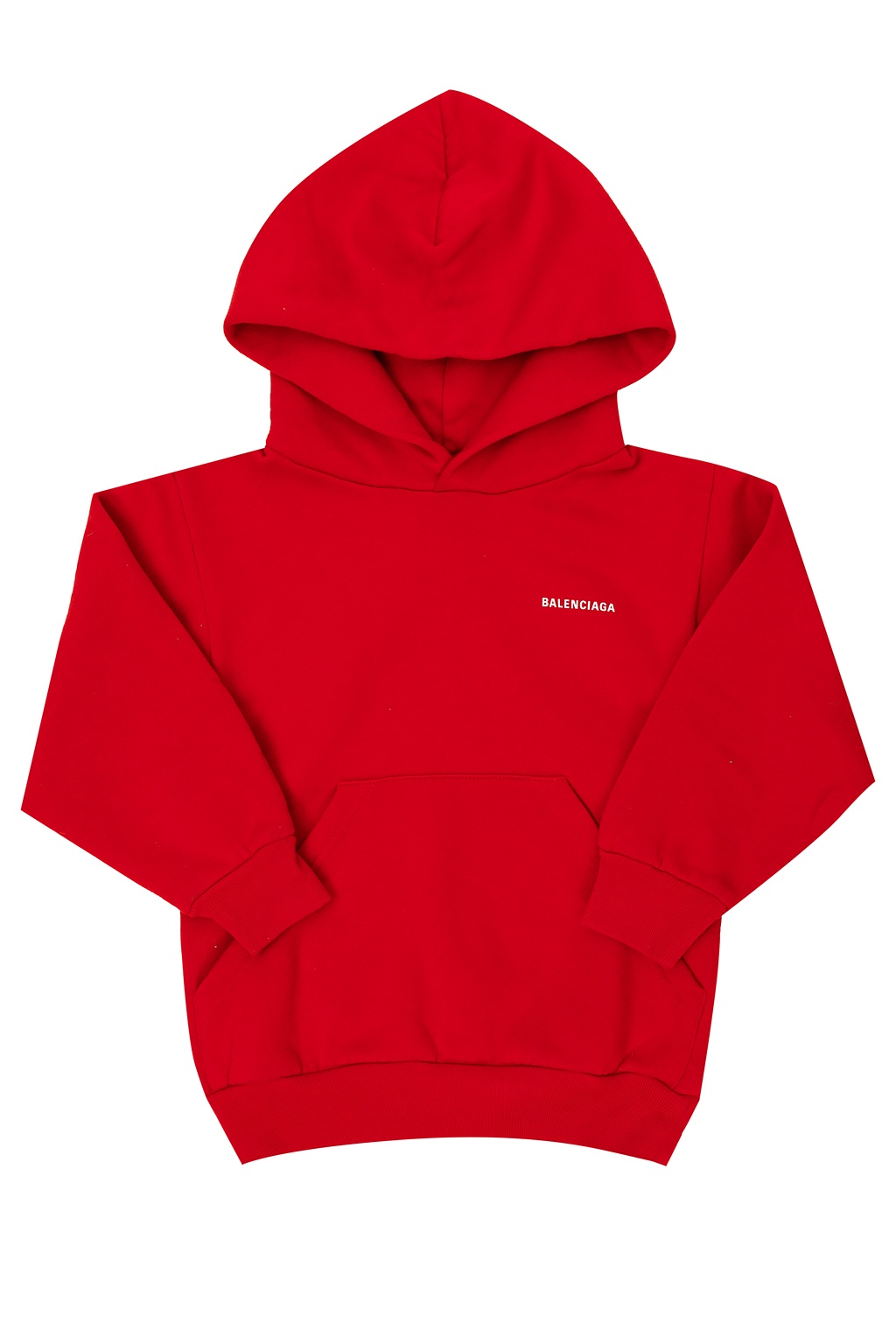balenciaga red logo hoodie