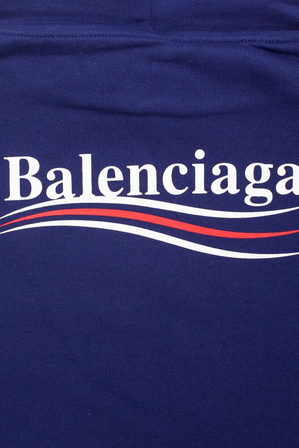 Balenciaga Kids Logo fitted hoodie