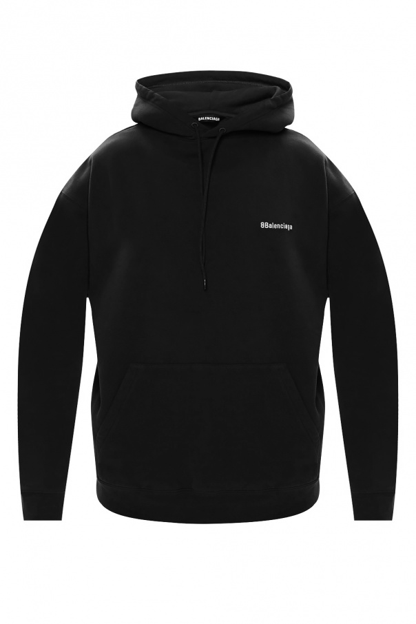 Balenciaga Logo-embroidered Zusammenarbeit hoodie