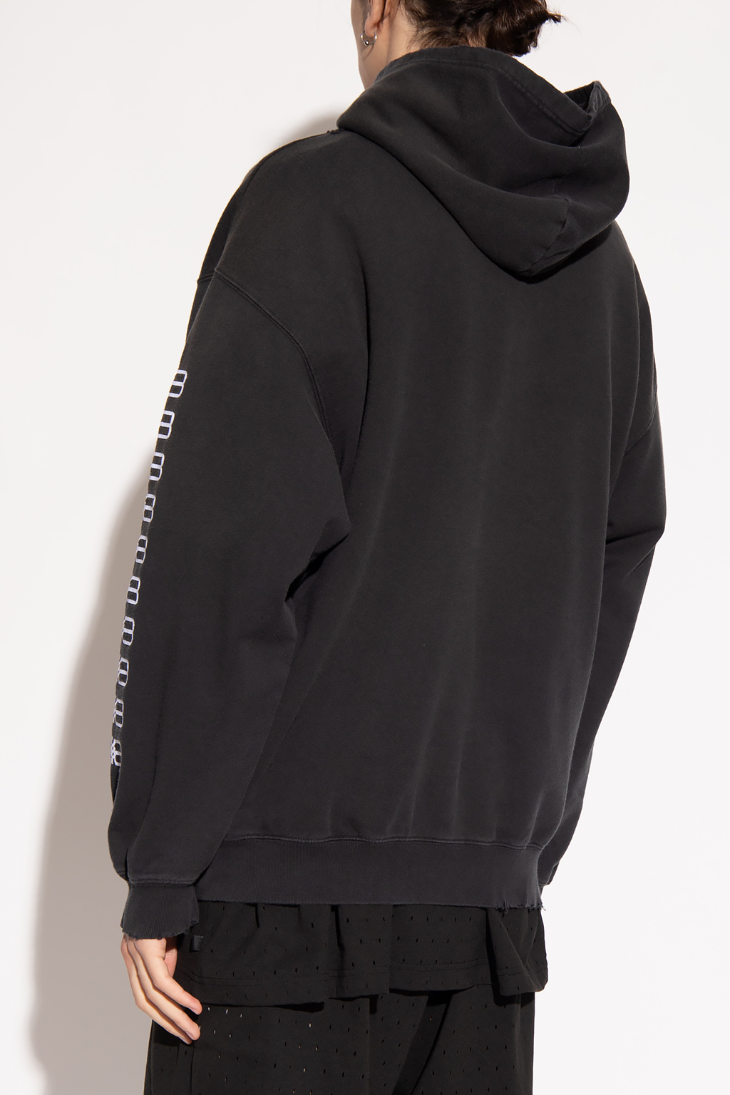 Balenciaga Logo glitterato hoodie