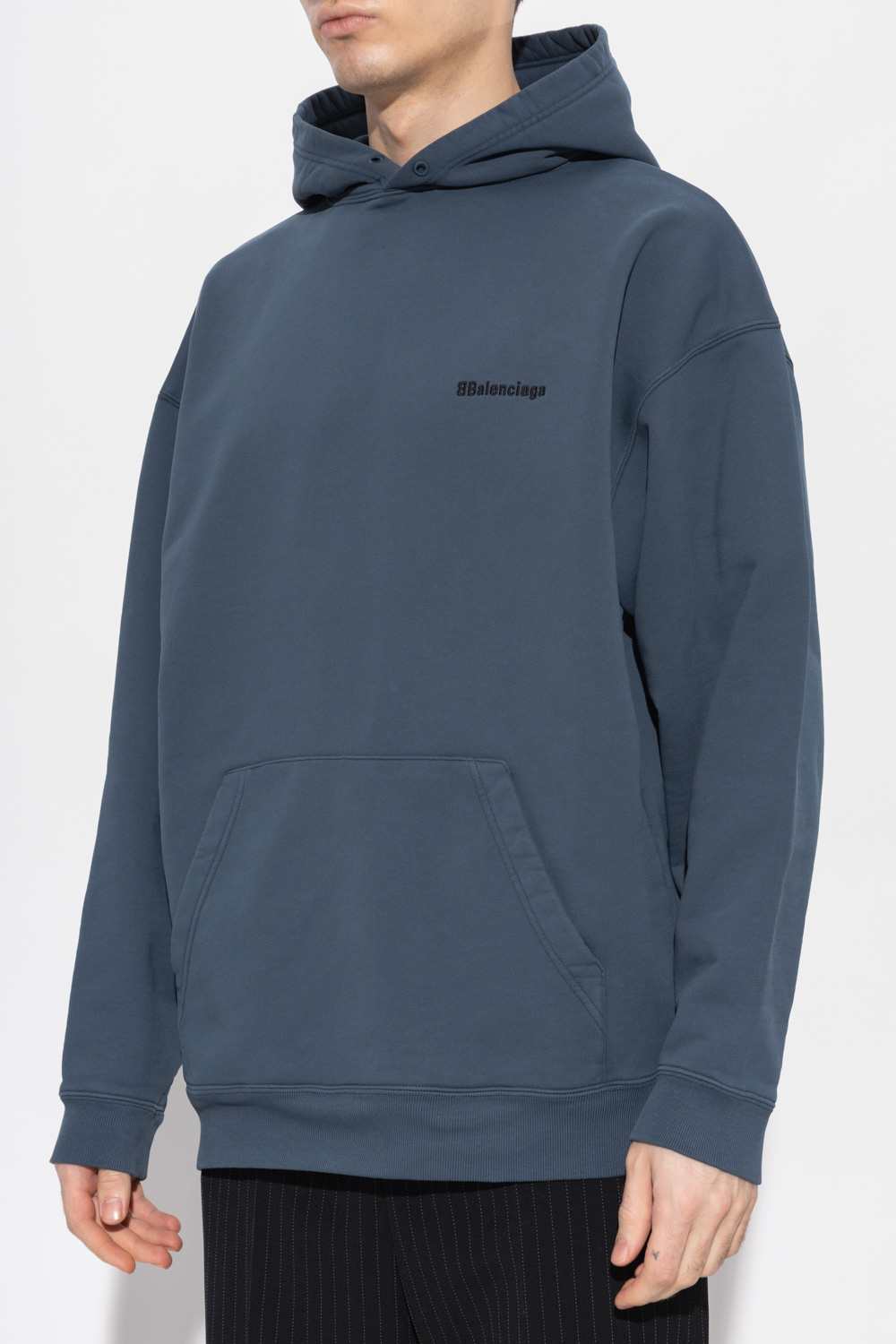 Balenciaga Logo-embroidered hoodie