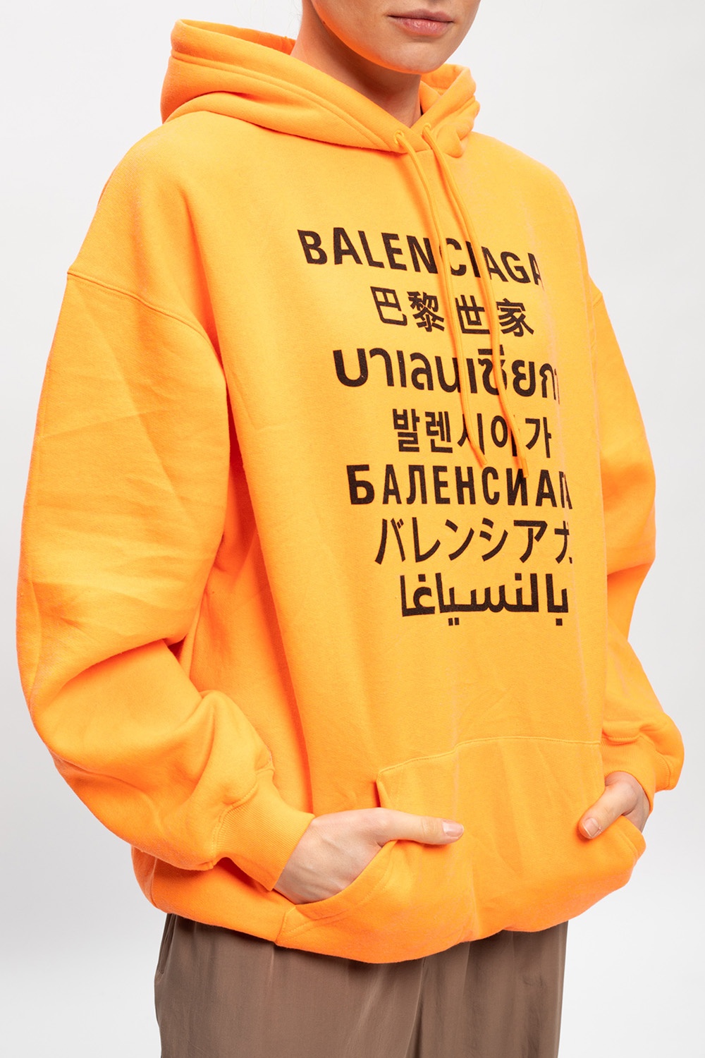 Balenciaga Oversize hoodie with logo