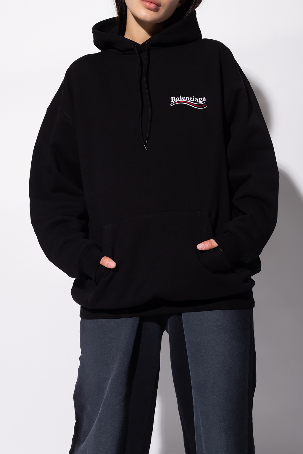 Balenciaga Oversize hoodie with logo