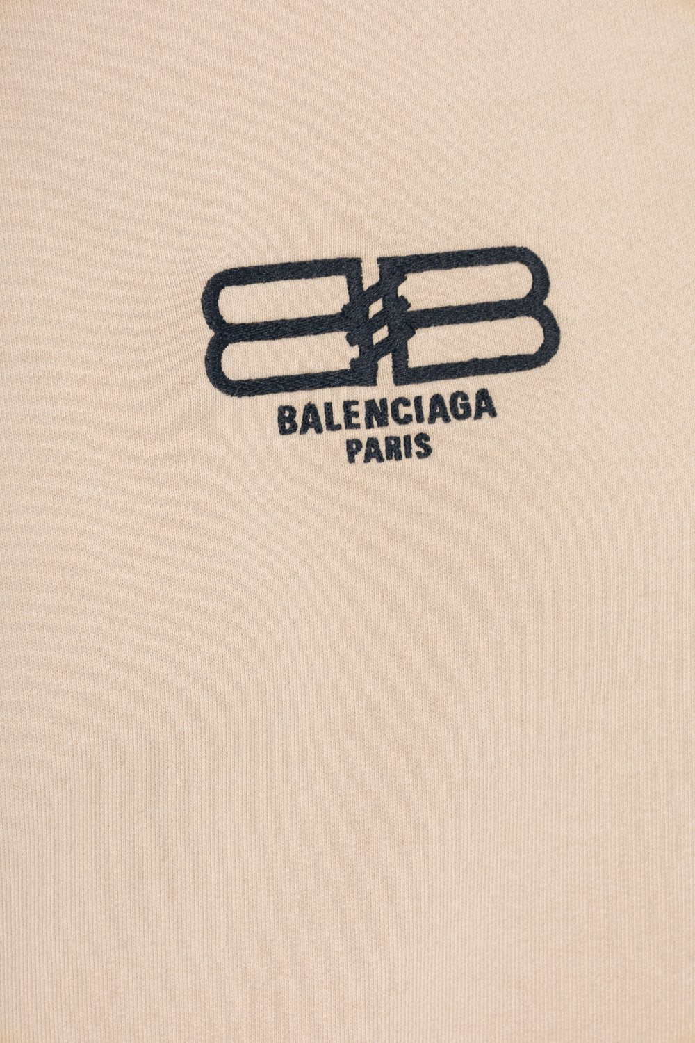 Balenciaga Logo-embroidered fresh hoodie