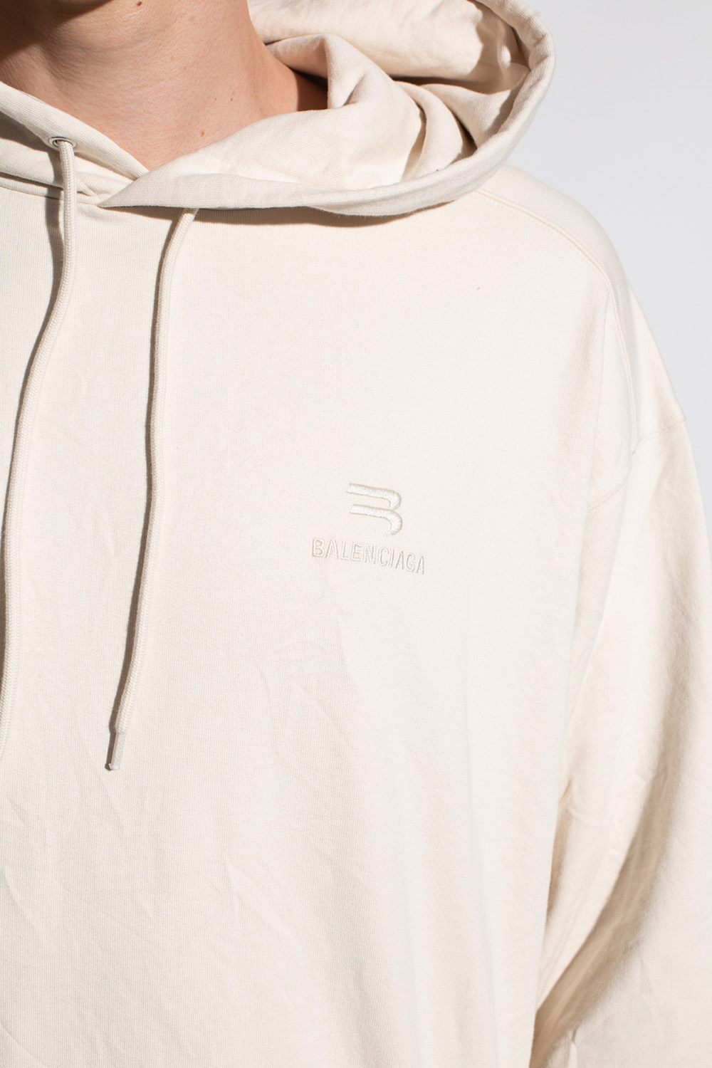 Balenciaga Logo-embroidered hoodie