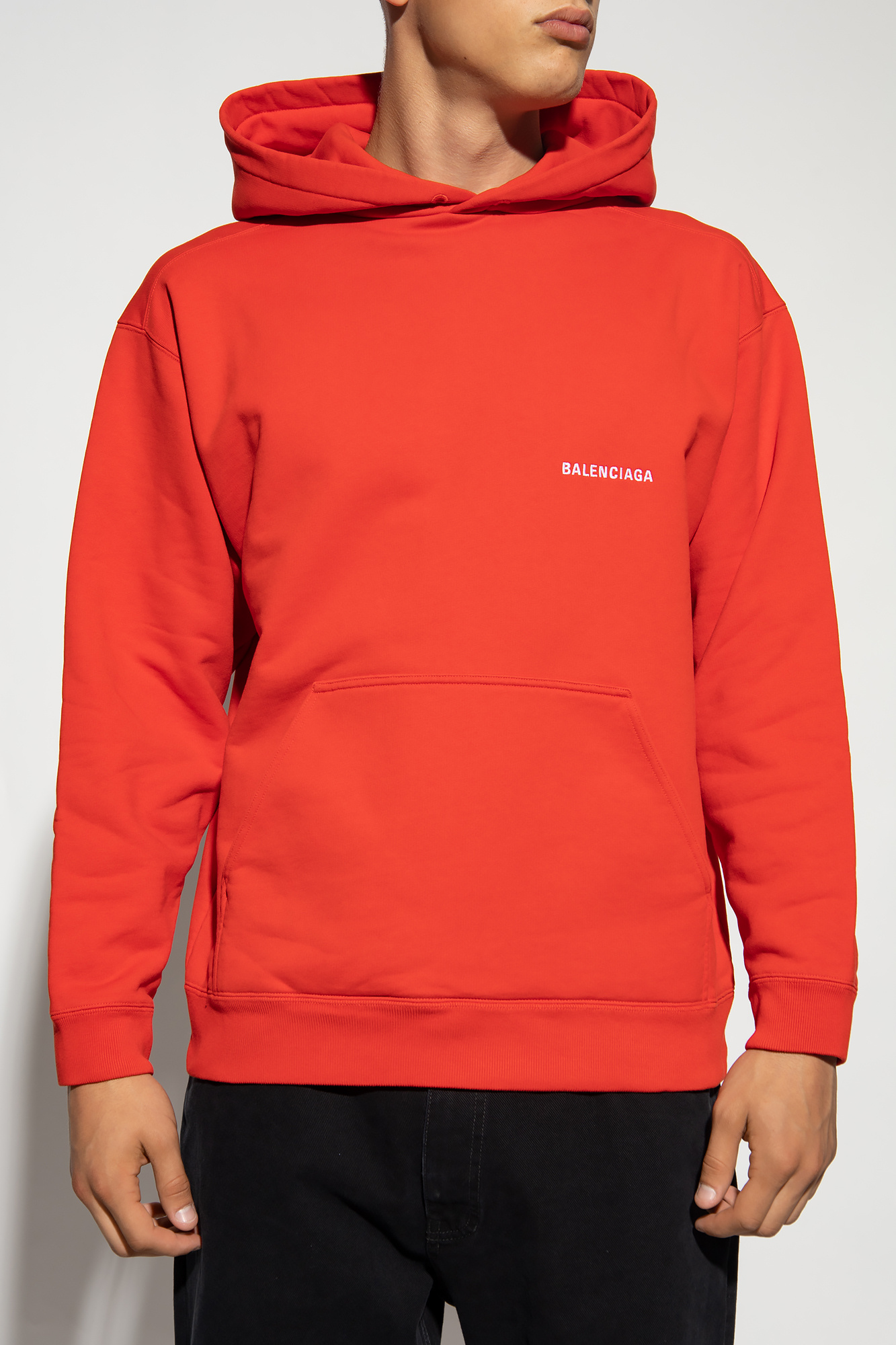 Balenciaga Logo-embroidered hoodie