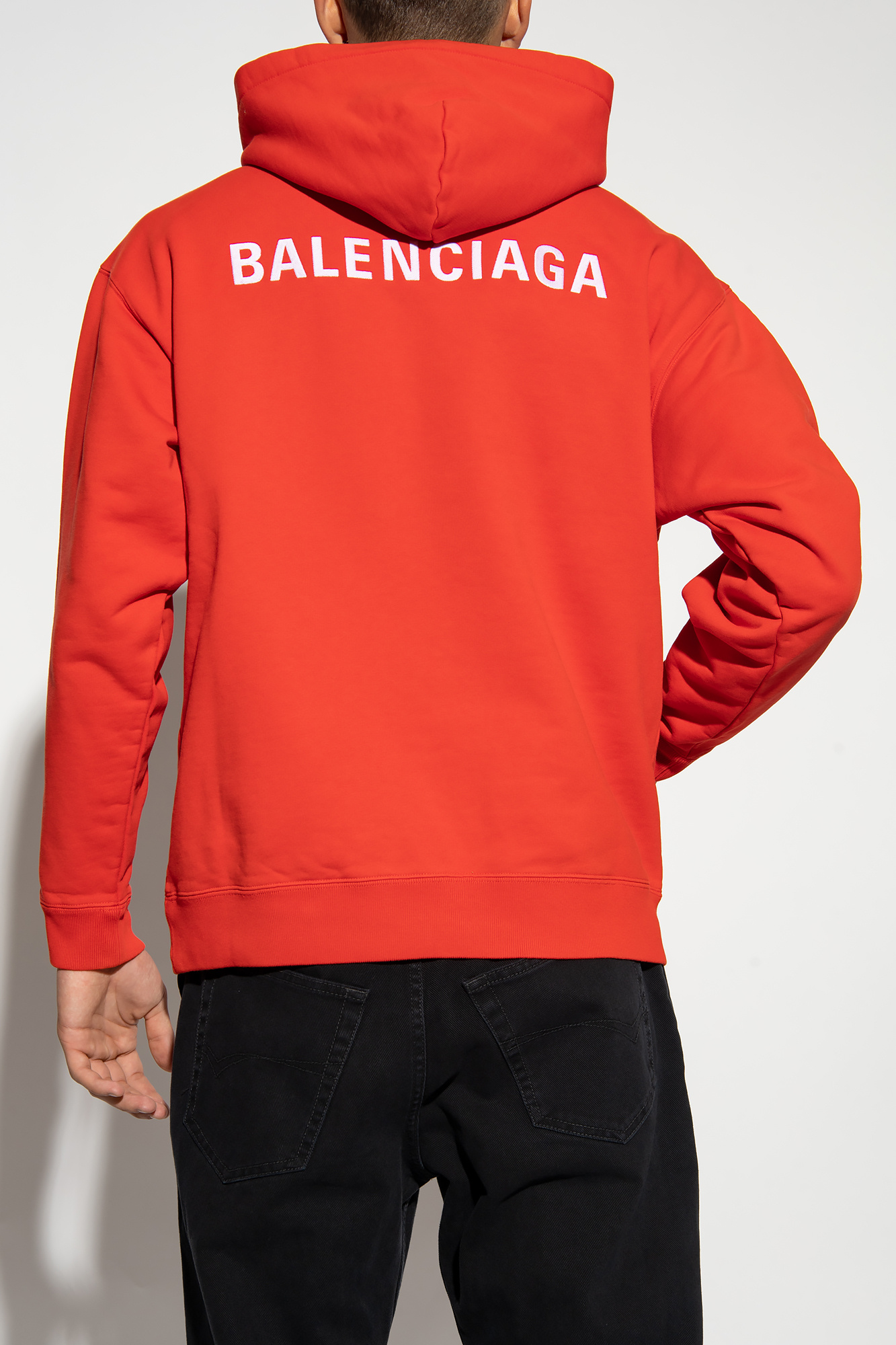 Balenciaga Logo-embroidered hoodie