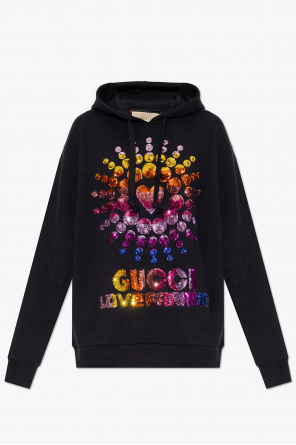 Sequinned hoodie od Gucci