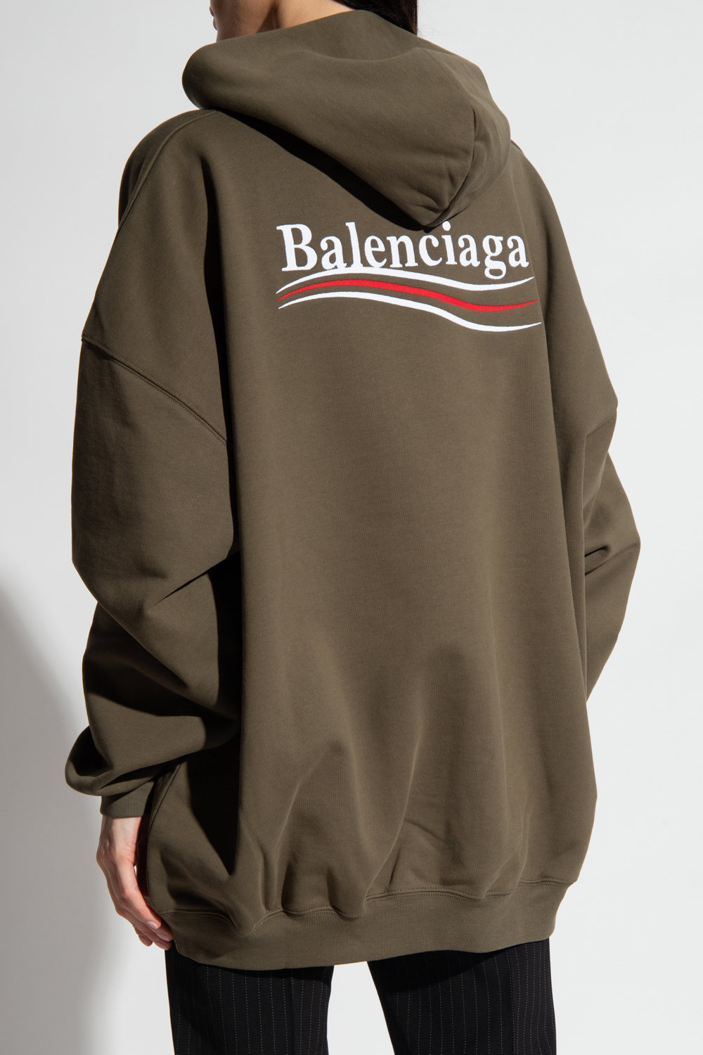 Balenciaga Logo-embroidered hoodie