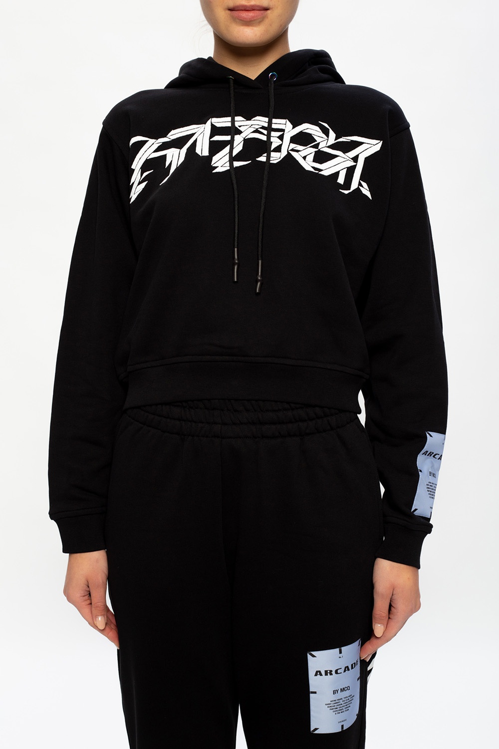 MCQ, Fleece Jogging Bottoms, Black 1000