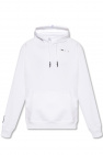 polar cut logo hoodie black