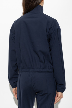 Puma Navy cropped zip-front sweatshirt