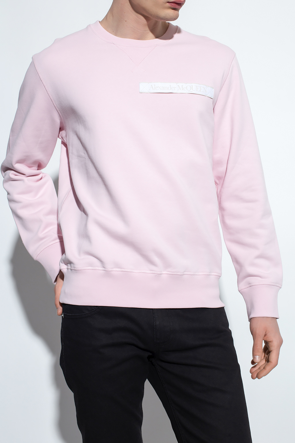 Alexander McQueen Logo-appliquéd sweatshirt