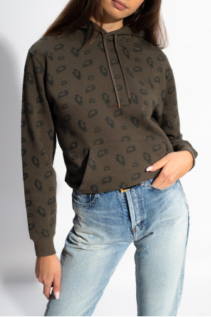 Saint Laurent Leopard-printed hoodie