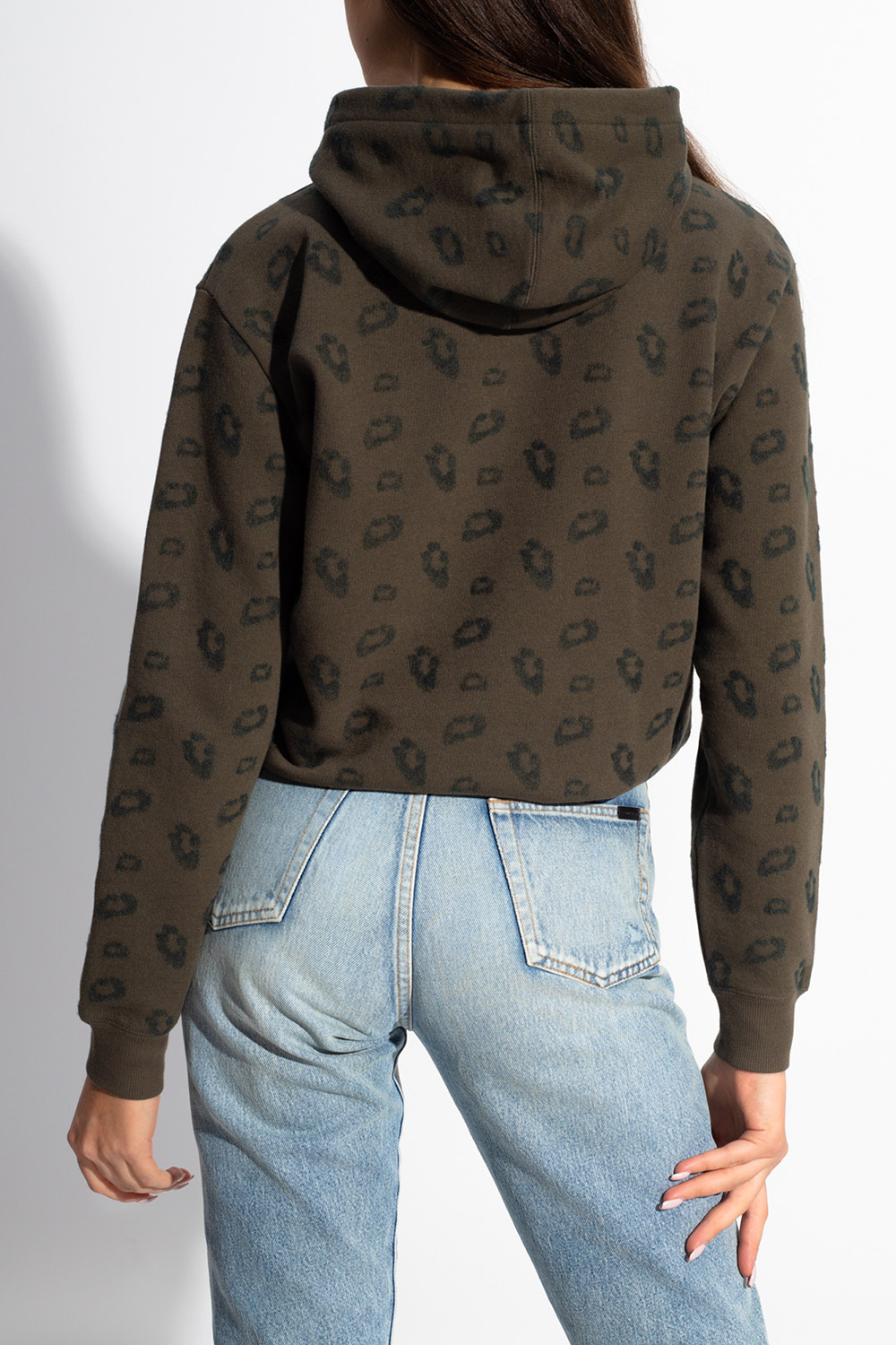 Saint Laurent Leopard-printed hoodie