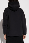 Balenciaga two tone zip-front hoodie