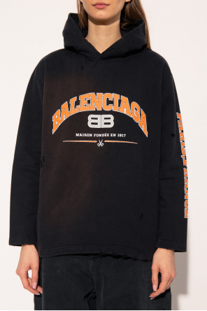 Balenciaga Hoodie with vintage-effect