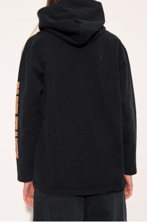 Balenciaga Hoodie with vintage-effect