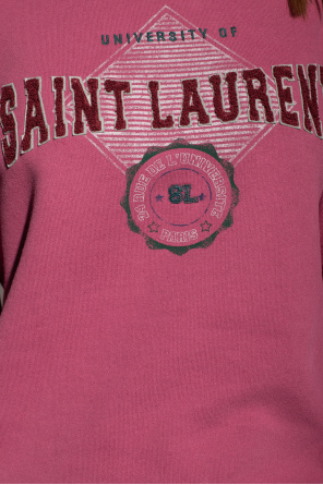 Saint Laurent Saint Laurent polka dot asymmetric dress